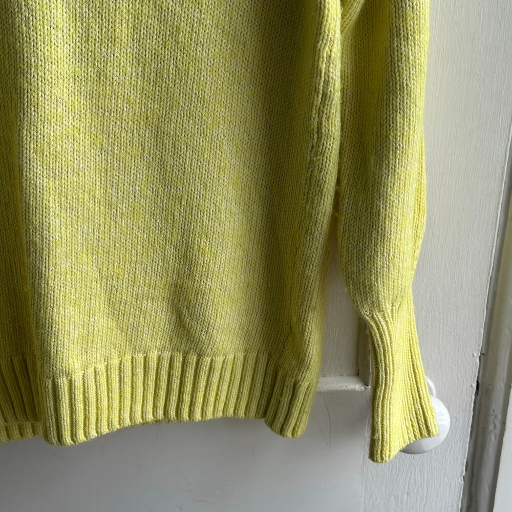 GAP Puff Sleeve Crewneck Sweater | Radioactive Yellow | Size Small - Picture 6 of 8